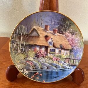 Franklin Mint Porcelain Collector Plate "Daisy Lane" by Andres Orpinas 8 in